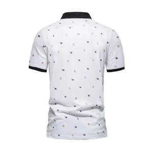 Hombres de moda para Polo Diseño personalizado Logo Tela de punto transpirable Casual Manga corta Turn Collar Style - Product Image 6