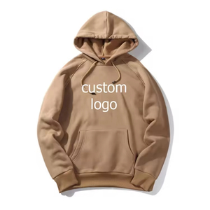 Sweat à capuche pour homme à manches longues avec logo personnalisé en gros, tissu polaire surdimensionné de 550 grammes, 100% coton, motif uni, imprimé tendance - Product Image 5