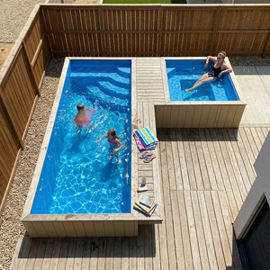 Durable Above Ground Container <b>Pool</b> Leakproof Outdoor Family Resort <b>Pool</b> Engineering Use - Product Image 4