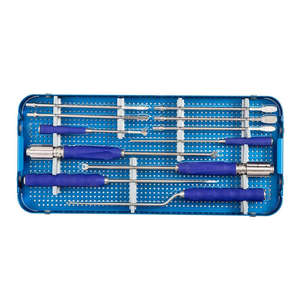 Kit d'instruments chirurgicaux orthopédiques pour la neurochirurgie de la colonne vertébrale, manuel, en acier, standard, certifié CE, classe I hospitalière, par SurgiRight - Product Image 4