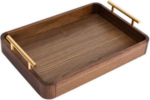 Rectangle Wooden Serving Tray Solid Color Minimalist Design Durable Food Tray and Drinks at Wholesale Price By HAND MADE CRAFT - Product Image 2