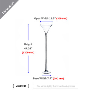 VMG1247 - Vase en verre Martini - 47 - Product Image 5