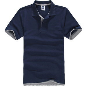 T-shirt polo simple vierge pour hommes avec logo OEM personnalisé imprimé sur un design - Product Image 6
