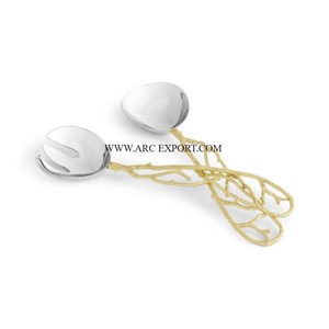 Nouveau Look modèle poignées Vintage couleur or laiton ensemble de couverts pour la meilleure vente Table décorative plat couverts ensemble cuillère à nourriture - Product Image 2