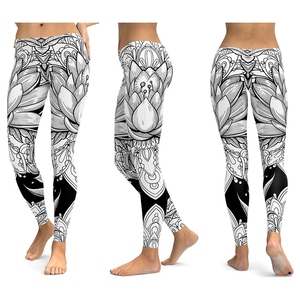 2024 personnalisé taille haute femmes Leggings de sport bonne qualité Gym Fitness ventre contrôle collants élastique vêtements de sport Leggings - Product Image 1