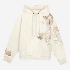 Sudadera con capucha para hombre de ajuste regular de peso pesado de algodón 100% con impresión personalizada y sudadera de otoño bordada - Product Image 3