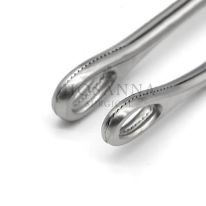 Fórceps de sujeción de esponja Manual de la mejor calidad, fórceps quirúrgicos de acero inoxidable, Material de alta calidad reutilizable de Hosanna Surgical - Product Image 6