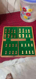 Tableros de madera para ajedrez, imán de madera portátil ecológico, tableros de juego de ajedrez, piezas de ajedrez impresas en caja de madera - Product Image 3