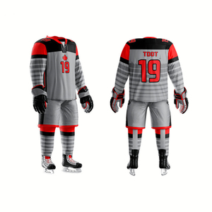 Customized Team Ice Hockey Uniforms Hot Selling Design Made In Pakistan With High Quality Fabric - Product Image 1