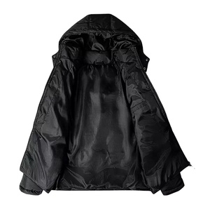 New Arrival Casual Oem Thick Unisex Big Tall Oversized Blank Black Winter Wholesale Hooded Custom Puffer <b>Jacket</b> Men 2026 - Product Image 5