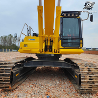 Excavatrice sur chenilles Komatsu PC450 de 45 tonnes, grande pelle minier lourde avec moteur SAA6D125E5, excavatrice de construction japonaise d'occasion