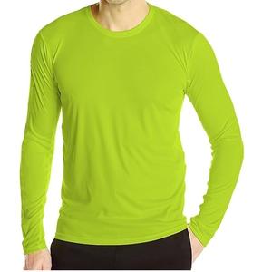 T-shirt à manches longues durable pour hommes, coupe ajustée confortable, t-shirt uni et décontracté, chemises en coton double couche à séchage rapide fabriquées au Pakistan - Product Image 3