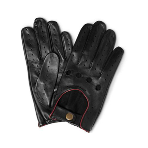 Guantes de conducción de invierno para hombres y mujeres Negro Marrón Ajuste personalizado Etiqueta privada Venta al por mayor Guantes de cuero de piel de oveja - Product Image 1