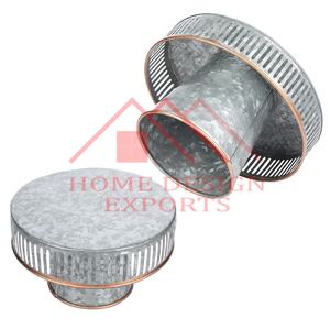 2025 Venta caliente último diseño 2 piezas Metal galvanizado Pedestal Cake Stand - Product Image 2