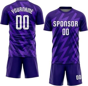 ชุดเสื้อฟุตบอลระบายอากาศได้ดีสำหรับผู้ชายเสื้อกีฬา100% ผ้าโพลีเอสเตอร์ออกแบบชื่อได้ตามต้องการ - Product Image 2