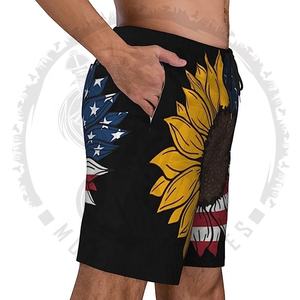 Vente en gros de shorts de bain de haute qualité à séchage rapide sublimation avec logo personnalisé shorts de plage d'été pour hommes en polyester pour hommes - Product Image 3