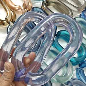 Cadena de Eslabones Grandes de Resina, Estilo Vintage, Color, Eslabones Redondos Grandes y Gruesos de Resina Acrílica, Arte de Pared, Todos los Colores Disponibles - Product Image 6