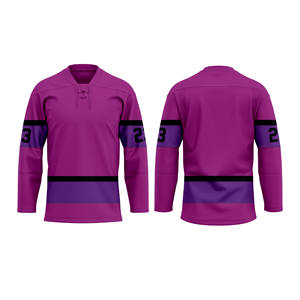 Maillot de hockey sur glace entièrement personnalisable, qualité supérieure, imperméable, 100% polyester, uniforme de club, vêtements de sport surdimensionnés - Product Image 6
