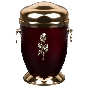 Urna de cremación de metal decorativa de diseño clásico para cenizas humanas, urna de recuerdo gris con grabado único para su amor y familia - Product Image 4