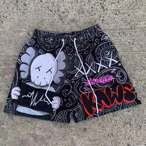 OEM Men's Summer <b>Mesh</b> Shorts Sports Fitness GymWear Streetwear Hot Selling Product Elastic Waist Drawstring 5 Inch Inseam OEM - Product Image 1