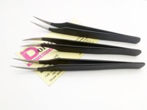 Pinzas Profesionales para Pestañas en Forma de L, Recubiertas de Color, de Acero Inoxidable, Probadas a Mano, Pinzas Personalizadas para Extensión de Pestañas - Product Image 4