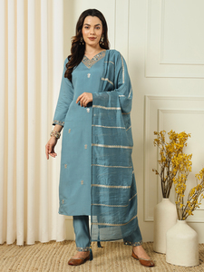 Collection de robes en coton pour femmes de style indien pakistanais à prix de gros Salwar Kameez costume Kurtis pour l'été - Product Image 4