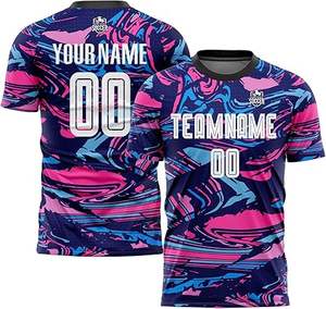 Conjunto de uniforme de fútbol transpirable personalizado para hombres y jóvenes, ropa deportiva OEM con kit de Jersey y pantalones cortos, uniforme de fútbol del equipo - Product Image 1