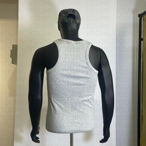 Débardeur sans manches pour homme 95% coton 5% Spandex Sportswear Athletic Singlet Workout Fitness - Product Image 5