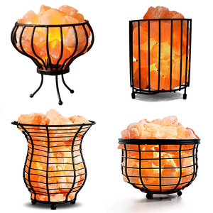 Lampe de sel de l'Himalaya de qualité supérieure, panier en sel de l'Himalaya, panier en fer artisanal, fabricant et grossiste de lampes de sel du Pakistan - Product Image 5
