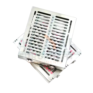 Caja de bandeja de casete de esterilización Dental de tipo desmontable Fuente de alimentación manual de capacidad alemana de 15 instrumentos de SurgiRight - Product Image 3