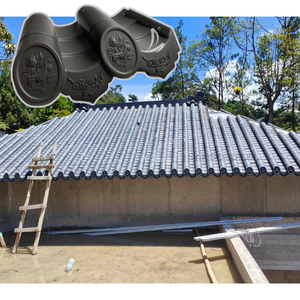 伝統的な建材中国風防水クラシック屋根付き帯状疱疹ゴールデンアンティーク屋根タイル - Product Image 2