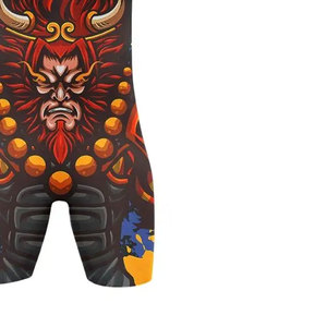 One-piece Wrestling Suit Children Adult High Stretch <b>Men</b> Sublimation Printing Custom Weightlifting Suit Wrestling <b>Singlets</b> - Product Image 4
