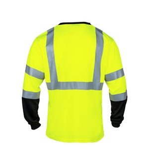 Camisa de Seguridad de Alta Visibilidad Fluorescente, Transpirable y Reflectante, de Poliéster, para Trabajo, con Absorción de Humedad - Product Image 2
