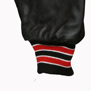 แจ็กเก็ตเบสบอลขนแกะแบบเปิดไหล่แจ็คเก็ตวิทยาลัยชิคาโกแจ็คเก็ตราคาถูกหนังแท้ - Product Image 5