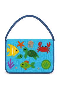 Bolso de criatura marina, bolso de océano con cuentas, bolso de mano bajo el mar, bolso de playa nupcial, monedero de tema tropical, bolso de mar colorido, - Product Image 2