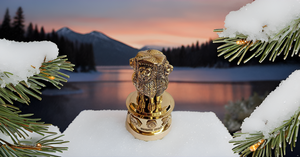 Laiton Ashoka Stambh Bureau Papier Poids Satyamev Jayete Embelli Sculpture Quatre Lions Drapeau National Emblème Retraité Graduation - Product Image 2