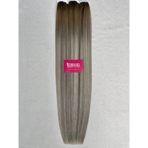 Extensiones de Cabello Humano Liso con Mezcla de Colores Ombre, 100% Cutícula Alineada y Cabello Virgen Sin Procesar, Extensiones de Cabello con Trama - Ht770 - Product Image 1