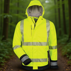 Veste Softshell Haute Visibilité Jaune/Noir Melvin, Équipement de Sécurité et de Survie par ELYSEE - Product Image 3