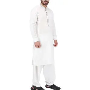 透气优质巴基斯坦Salwar Kameez男士连衣裙新款时尚批发2024 Shalwar Kameez