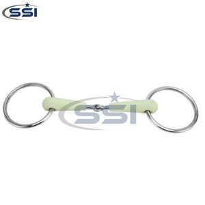 Mors à rênes en acier inoxydable recouvert de caoutchouc avec anneau de confort pour la bouche du cheval, couleur et design personnalisables, service OEM - Product Image 6