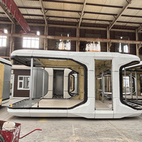 Maisons conteneurs modernes préfabriquées en acier de haute qualité Conception de capsules spatiales pour hôtels, villas, salles de bains-Faible hauteur pour le Kenya