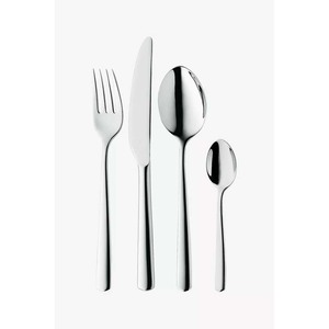 Jeu de couverts en acier inoxydable best-seller design rond plaqué argent avec poignée en or pour vaisselle de mariage - Product Image 6