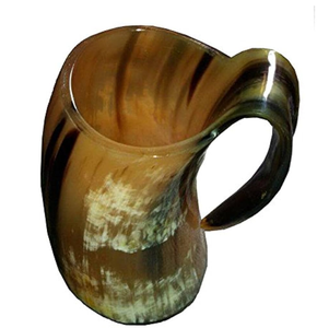 Jarra de Cuerno de Búfalo de Primera Calidad, Hecha a Mano, 100% Natural, Jarra de Cerveza Vikinga con la Mejor Calidad - Product Image 4