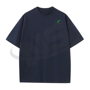 OEM ODM 100% T-shirt ample imprimé en coton pour hommes Streetwear mode en mélange de bambou lourd avec logo personnalisé - Product Image 6