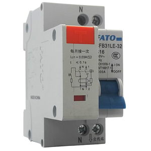 เบรกเกอร์ดิฟเฟอเรนเชียล FATO FB31LE-32 2P C16 32A 230V AC ป้องกันกระแสไฟรั่ว - Product Image 1