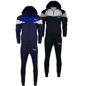 Survêtements pour hommes coupe ajustée en polaire technique personnalisée avec survêtement de jogging noir survêtement en polaire technique survêtement d'hiver en polaire - Product Image 3