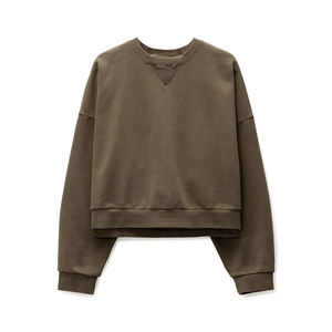 Custom Men's Sweatshirt High Quality 100% Cotton Long Sleeve Neck Embroidered Winter Fleece Custom Logo Hot Sell Wholesale Price - Product Image 6