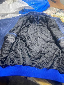 Chaquetas universitarias de lona a la moda para hombre al por mayor con logotipo de diseñador personalizado chaqueta de béisbol informal Letterman abrigo tela de algodón - Product Image 4