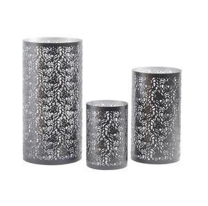 Forme ronde personnalisé argent en acier inoxydable photophore bougeoir décoratif fait à la main en gros métal simple photophore - Product Image 5