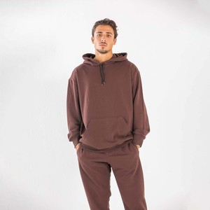 Pull à capuche en molleton 500 Gsm pour hommes, sweat à capuche en relief délavé, unisexe, épaule tombante pour l'hiver - Product Image 6